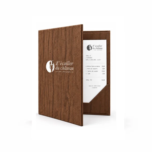petit modele porte additions senso matiere personnalises rendue monnaie pour restaurateurs et professionnels chr